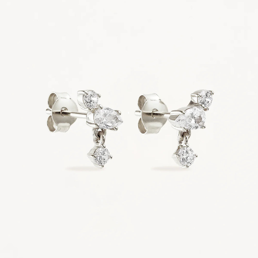 By Charlotte - No Rain, No Flowers Stud Earrings in Silver