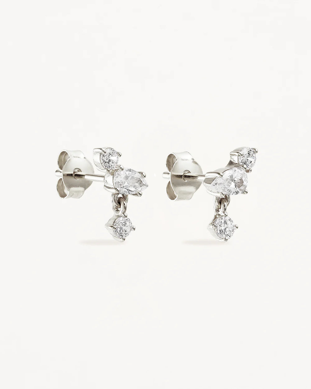By Charlotte - No Rain, No Flowers Stud Earrings in Silver