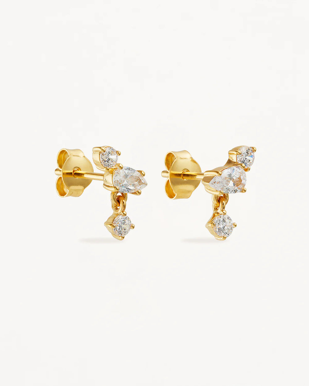 By Charlotte - No Rain, No Flowers Stud Earrings in Gold