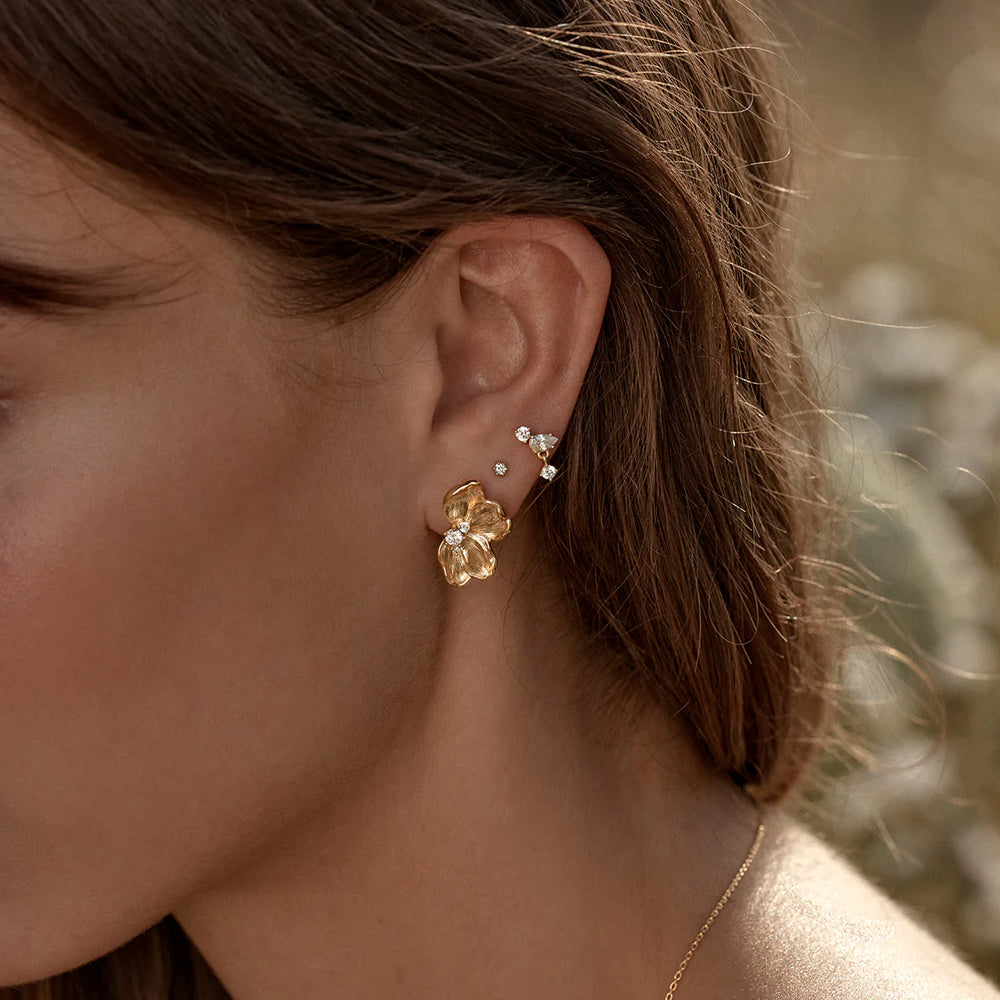 
                      
                        By Charlotte - Serene Lotus Statement Earrings in Gold
                      
                    
