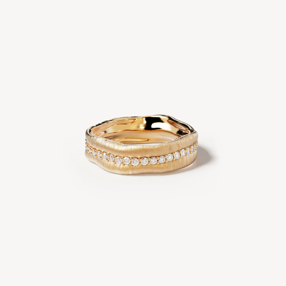 By Charlotte - Begin Again Band Ring in Gold