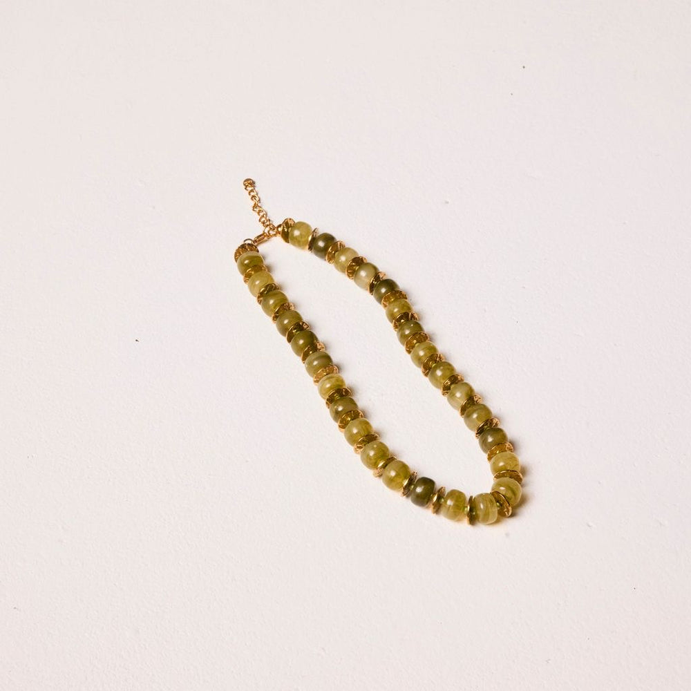 We Are Emte - The Resin Necklace in Green