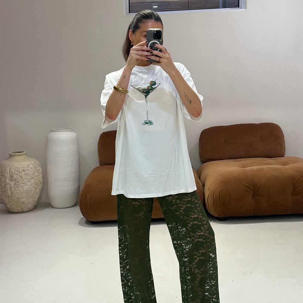 
                      
                        By Frankie -  Martini Lace Pant Setin Green
                      
                    