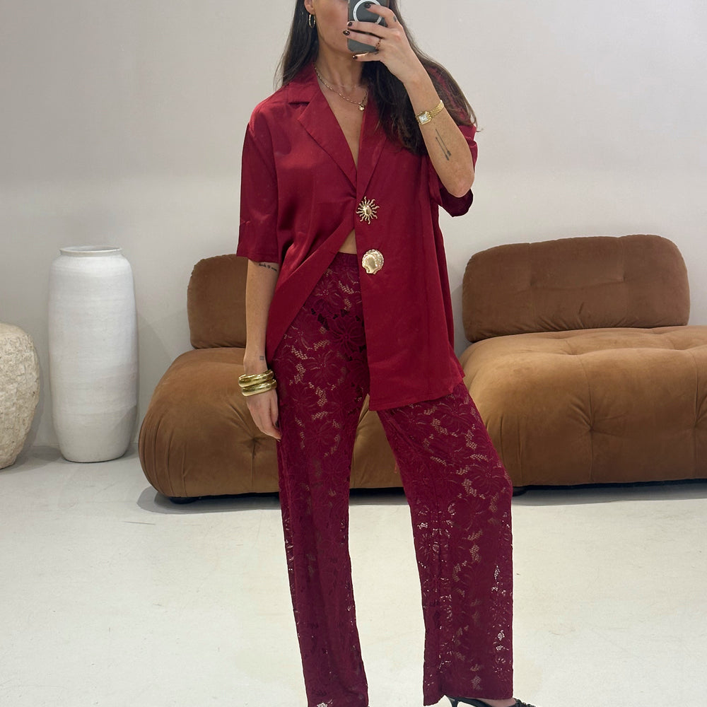 
                      
                        By Frankie -  Satin Lace Setin Wine
                      
                    