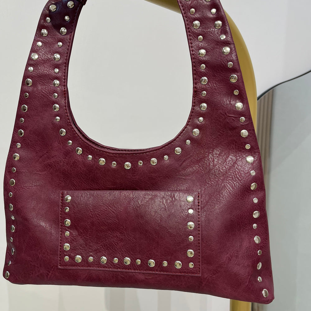 We Are Emte - April Studded Bag in Jam