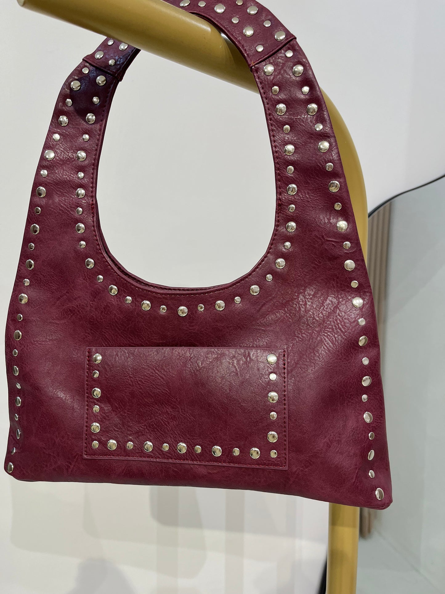 We Are Emte - April Studded Bag in Jam