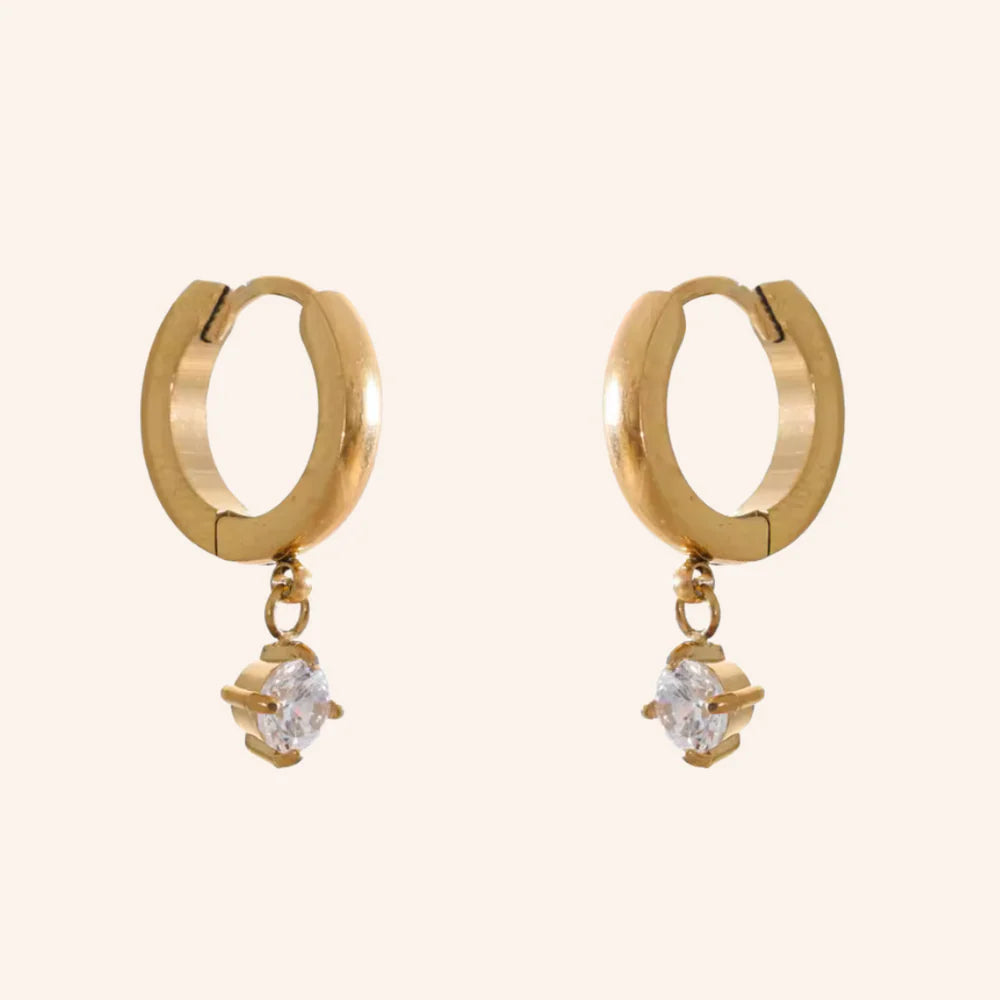 We Are Emte- Lustre Hoops in 18k Gold Plated