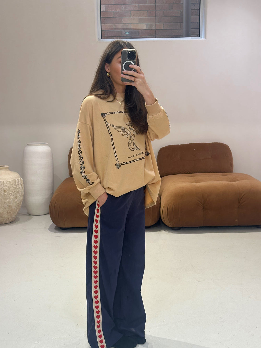 By Frankie - Listen To The Ocean Navy Pant Set