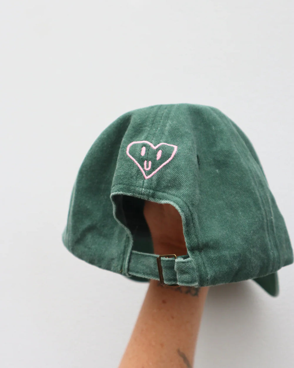 Amilita - Heart Full Cap - Green + Pink