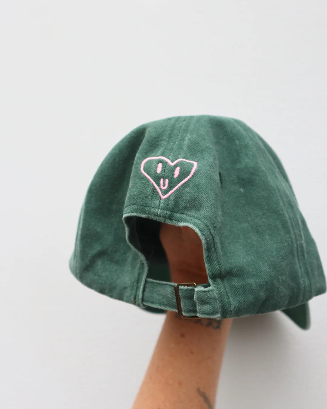 Amilita - Heart Full Cap - Green + Pink