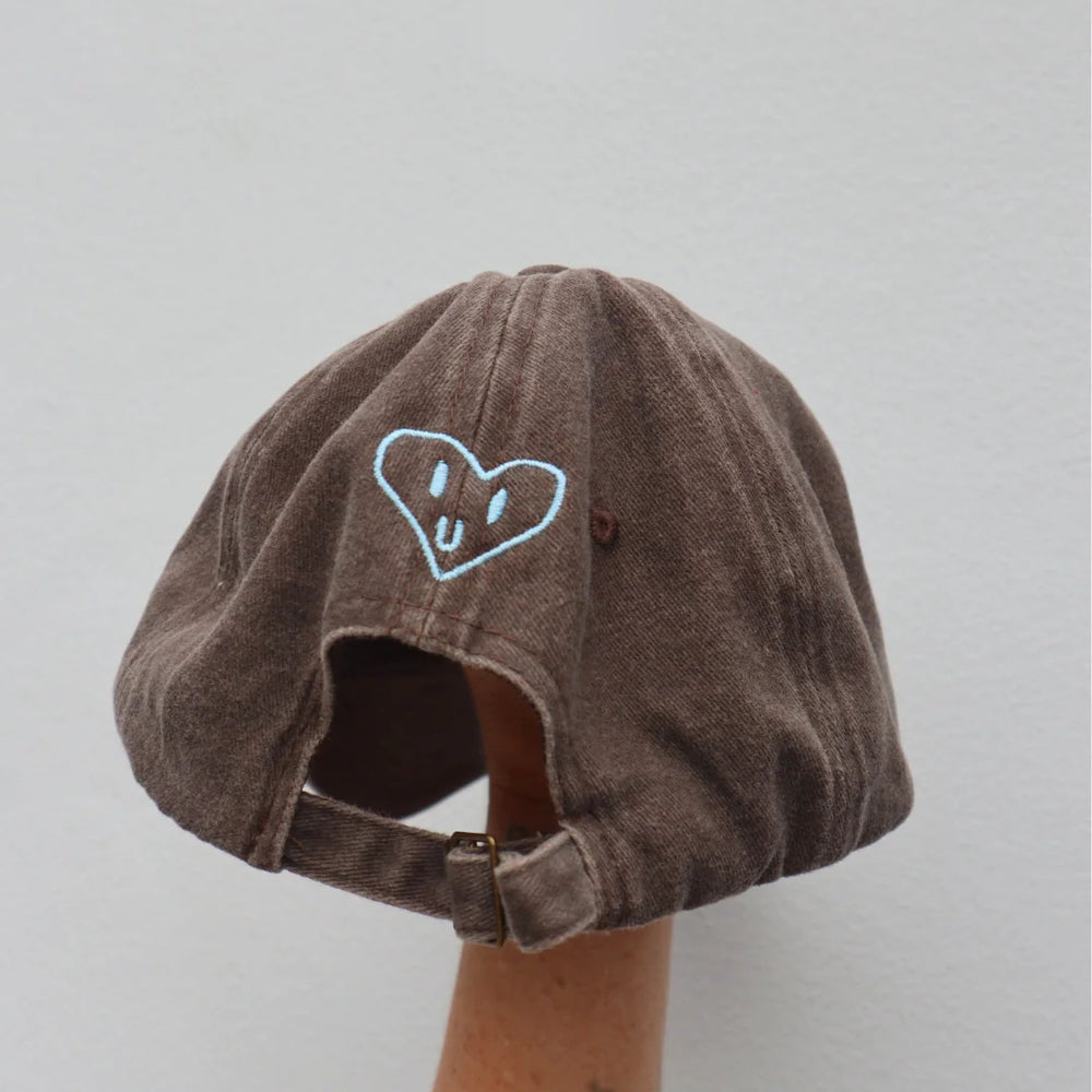 Amilita - Heart Full Cap - Brown + Blue