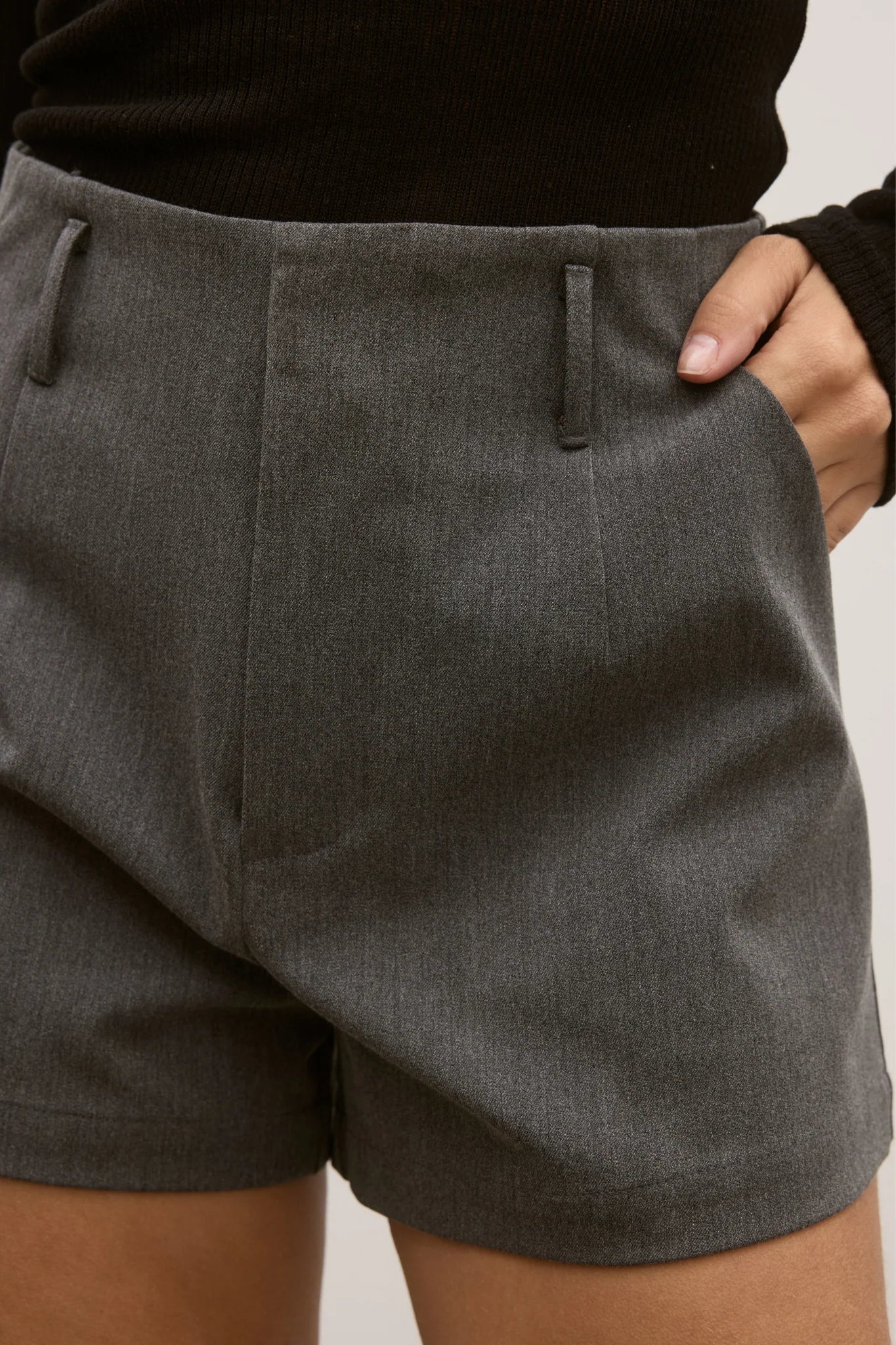 Bayse - Roxanne Micro Short in Dark Grey