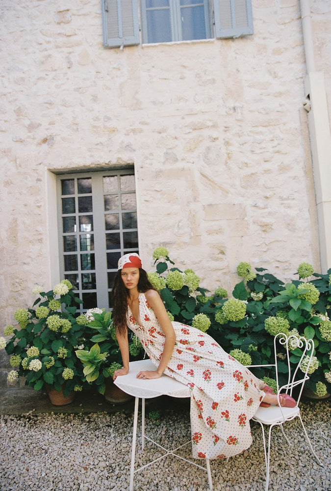 JUNI - Lily Maxi Dress in Poppies