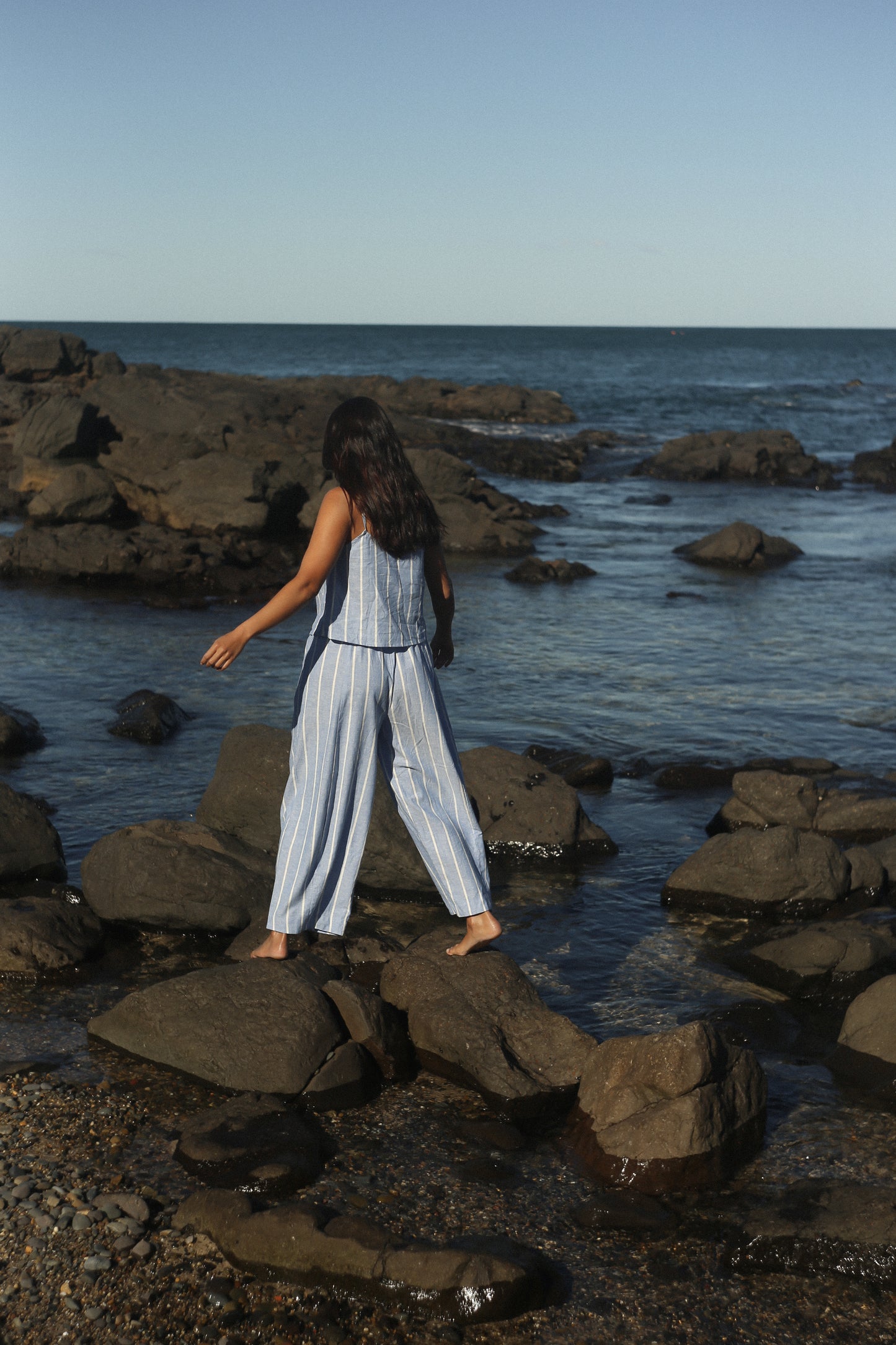 Bare Road -Sienna Balloon Pant in Sailor Stripe
