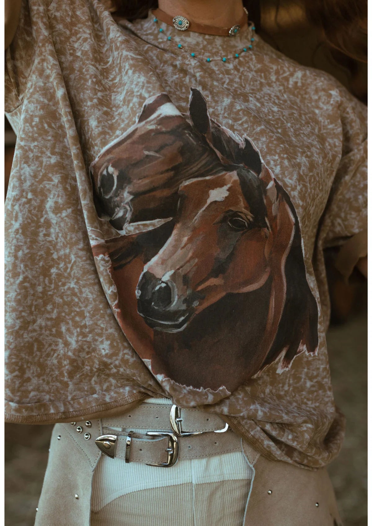 Far Mer by Whitney - Arabian Tee in Camel
