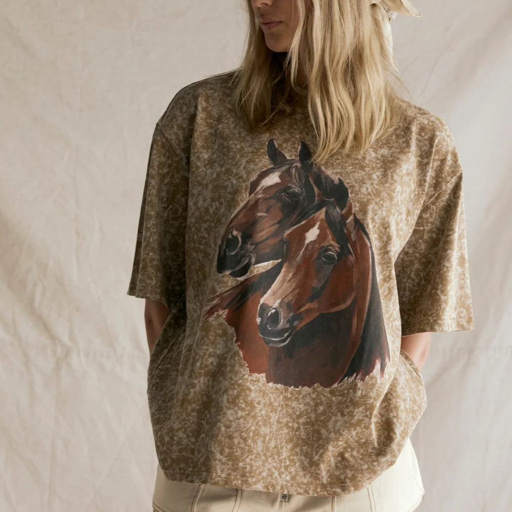 Far Mer by Whitney - Arabian Tee in Camel