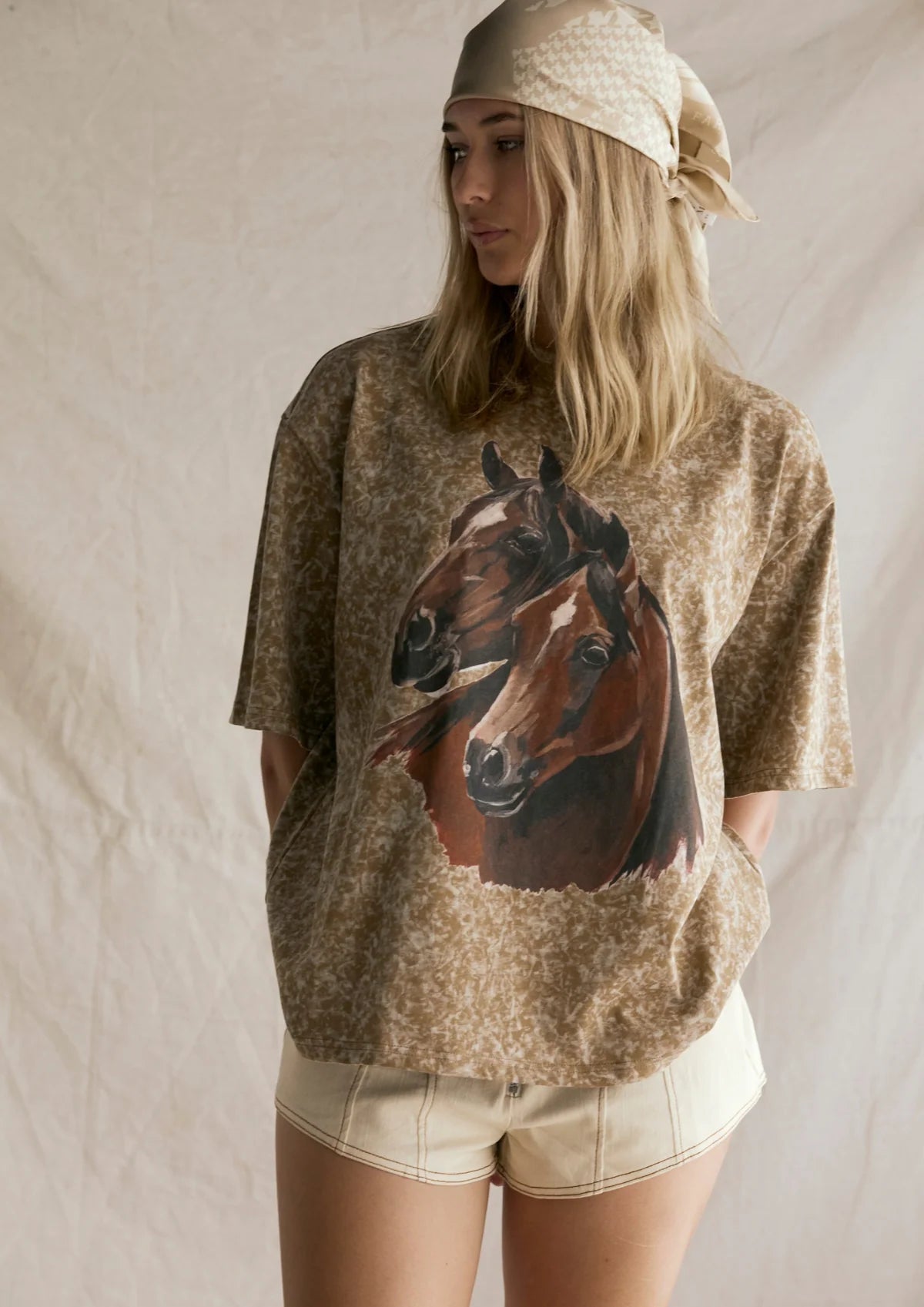 Far Mer by Whitney - Arabian Tee in Camel