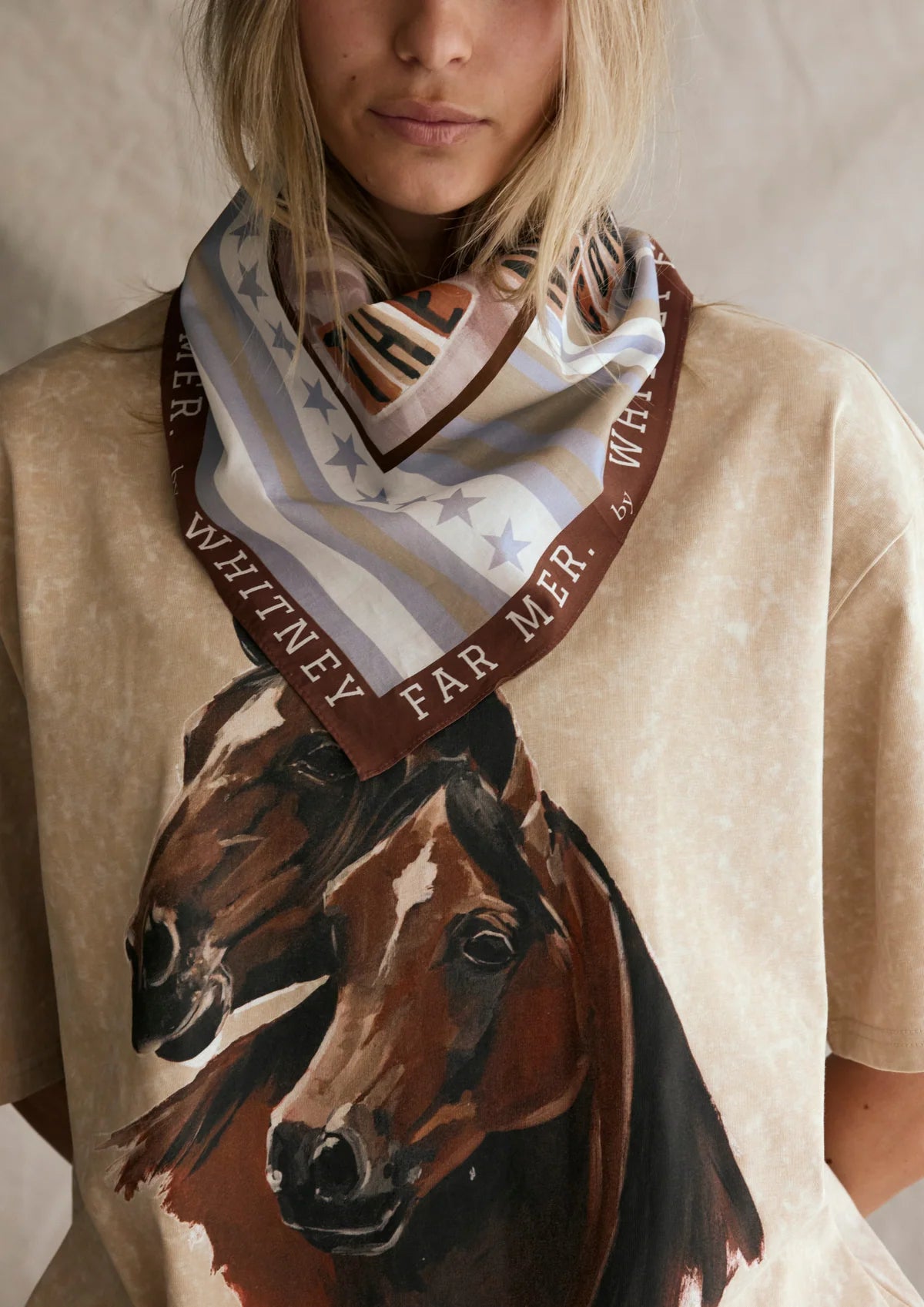 Far Mer by Whitney - Stars & Stripes Silk Scarf
