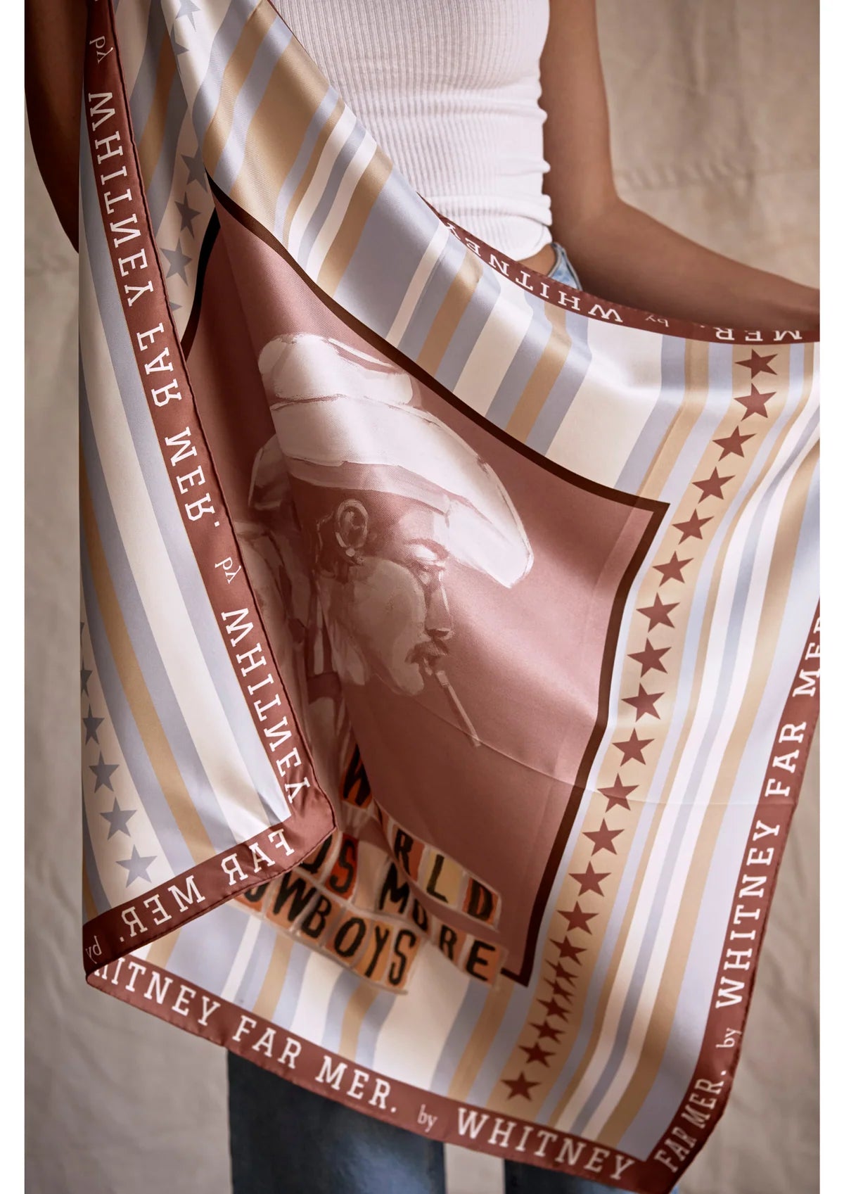 Far Mer by Whitney - Stars & Stripes Silk Scarf