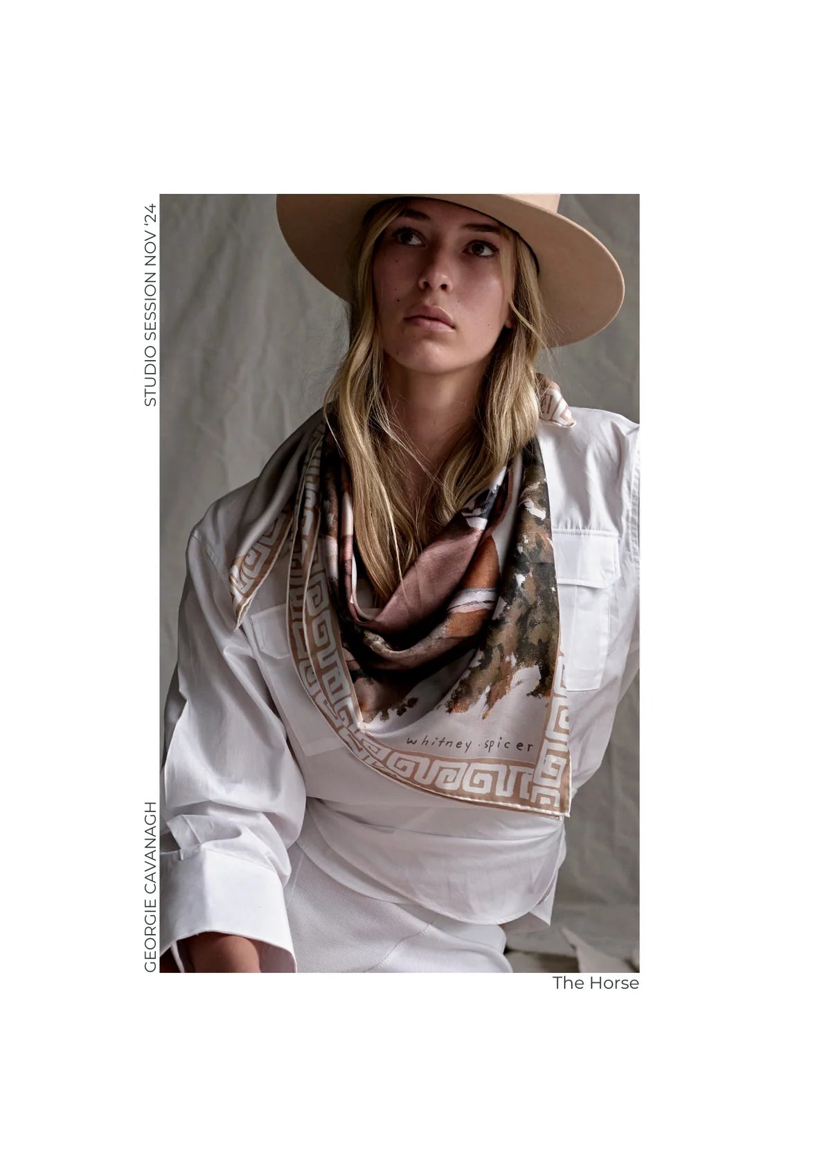 Far Mer by Whitney - The Horse Silk Scarf