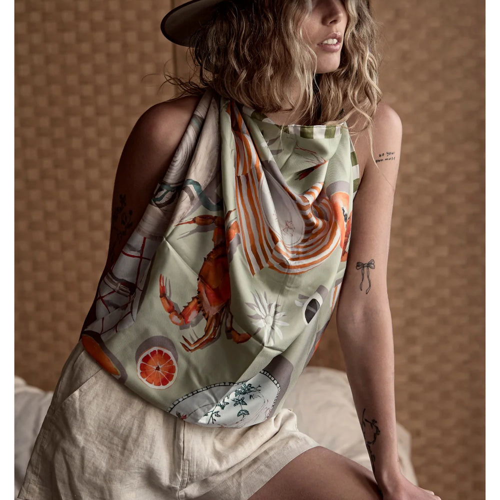 Far Mer by Whitney - Scent of Summer Silk Scarf