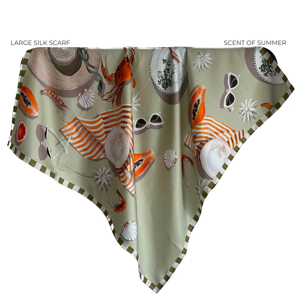 
                      
                        Far Mer by Whitney - Scent of Summer Silk Scarf
                      
                    