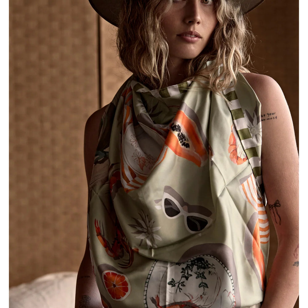 Far Mer by Whitney - Scent of Summer Silk Scarf