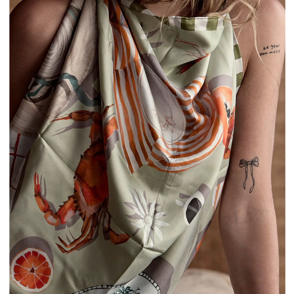 
                      
                        Far Mer by Whitney - Scent of Summer Silk Scarf
                      
                    