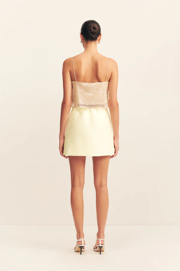 
                      
                        Shona Joy - Otis Belted Mini Skirt in Yuzu
                      
                    