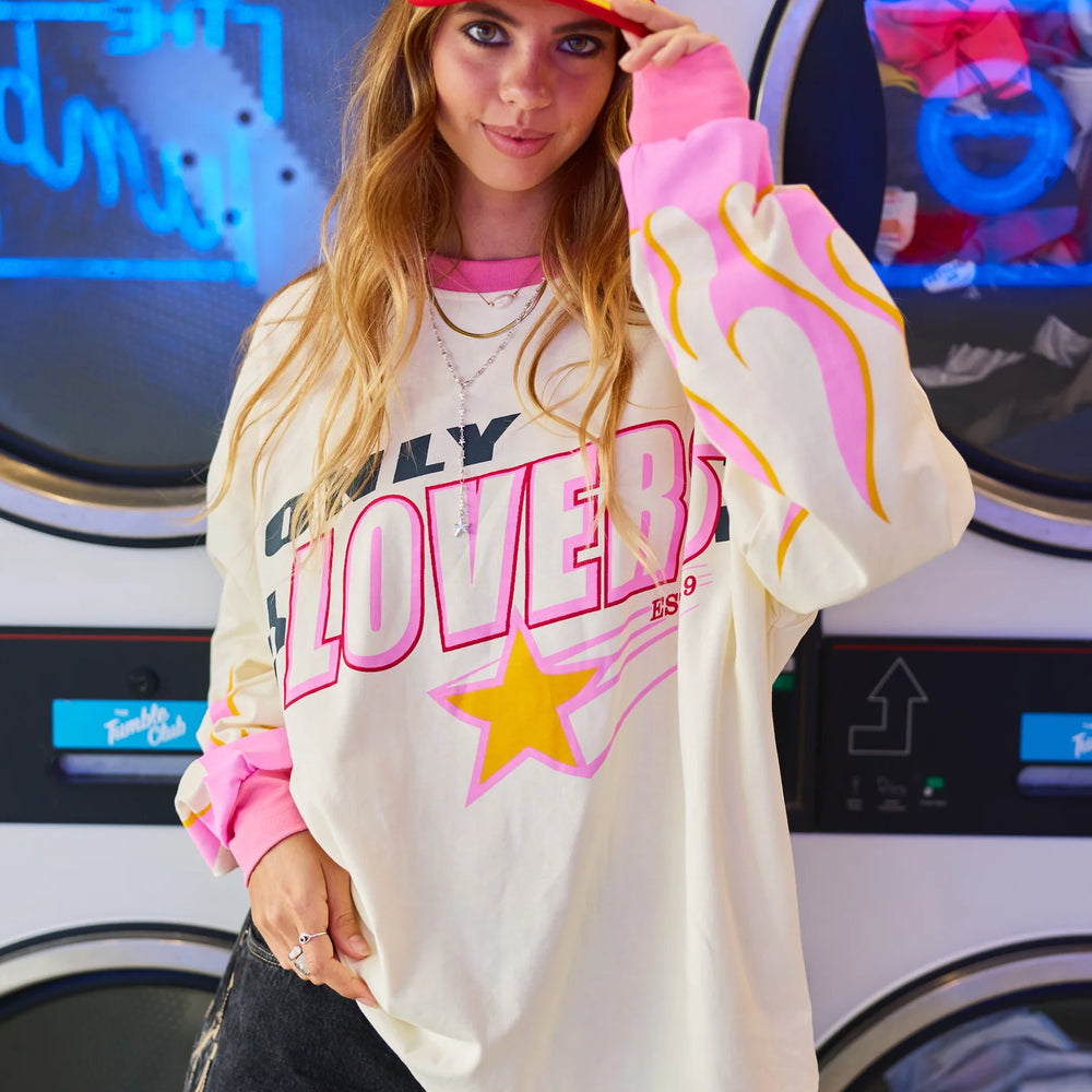 Only Lovers Left - Moto Jersey in Cream