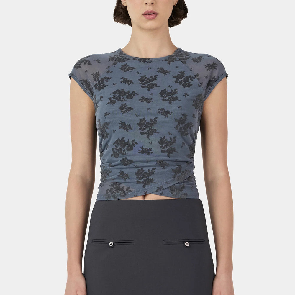 Ownley - Martha Baby Tee in Stormy