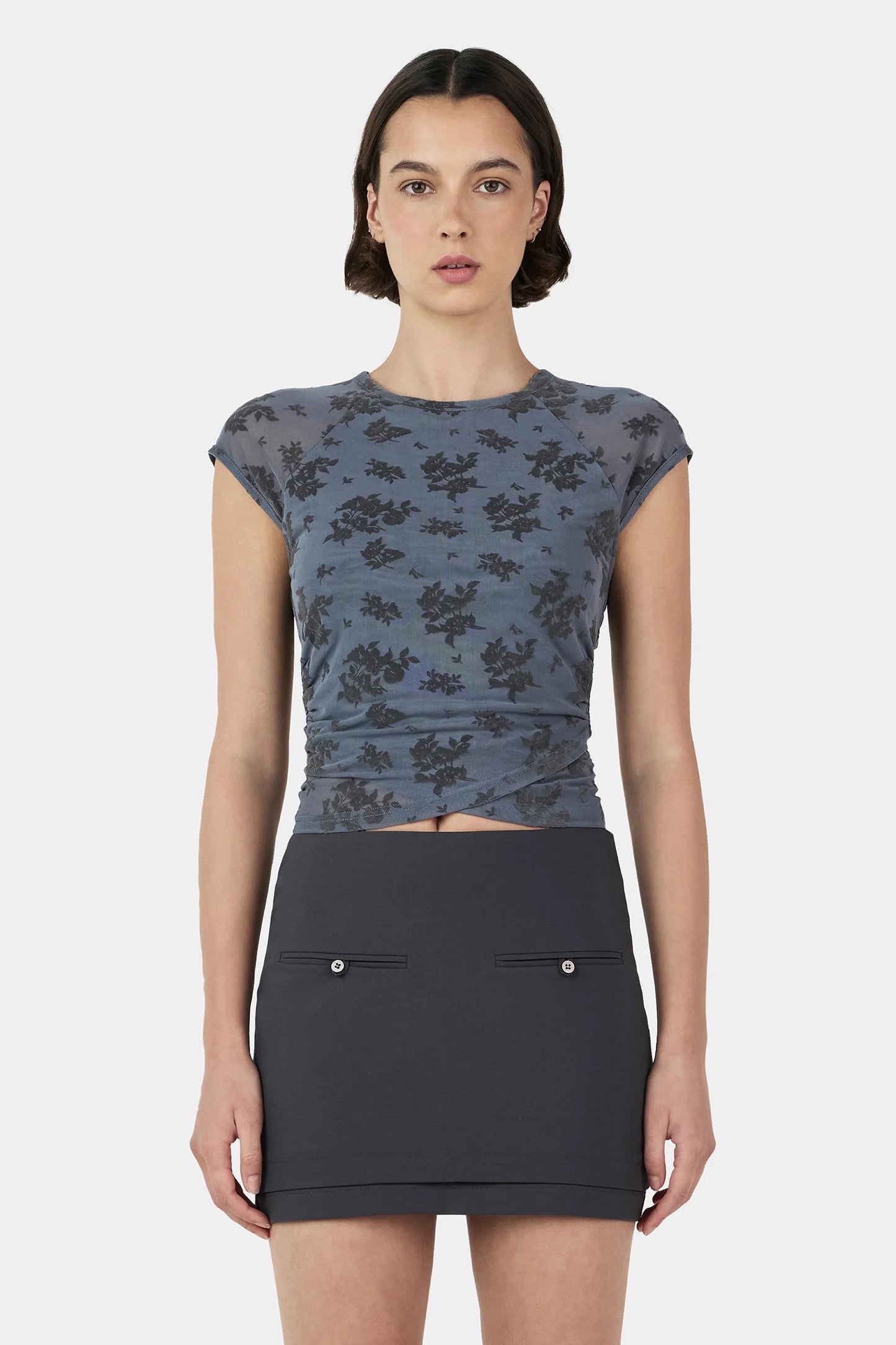 Ownley - Martha Baby Tee in Stormy