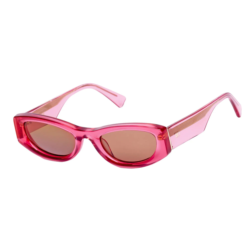 180EYEWEAR- RZA in Transparent Pink + Brown Lense