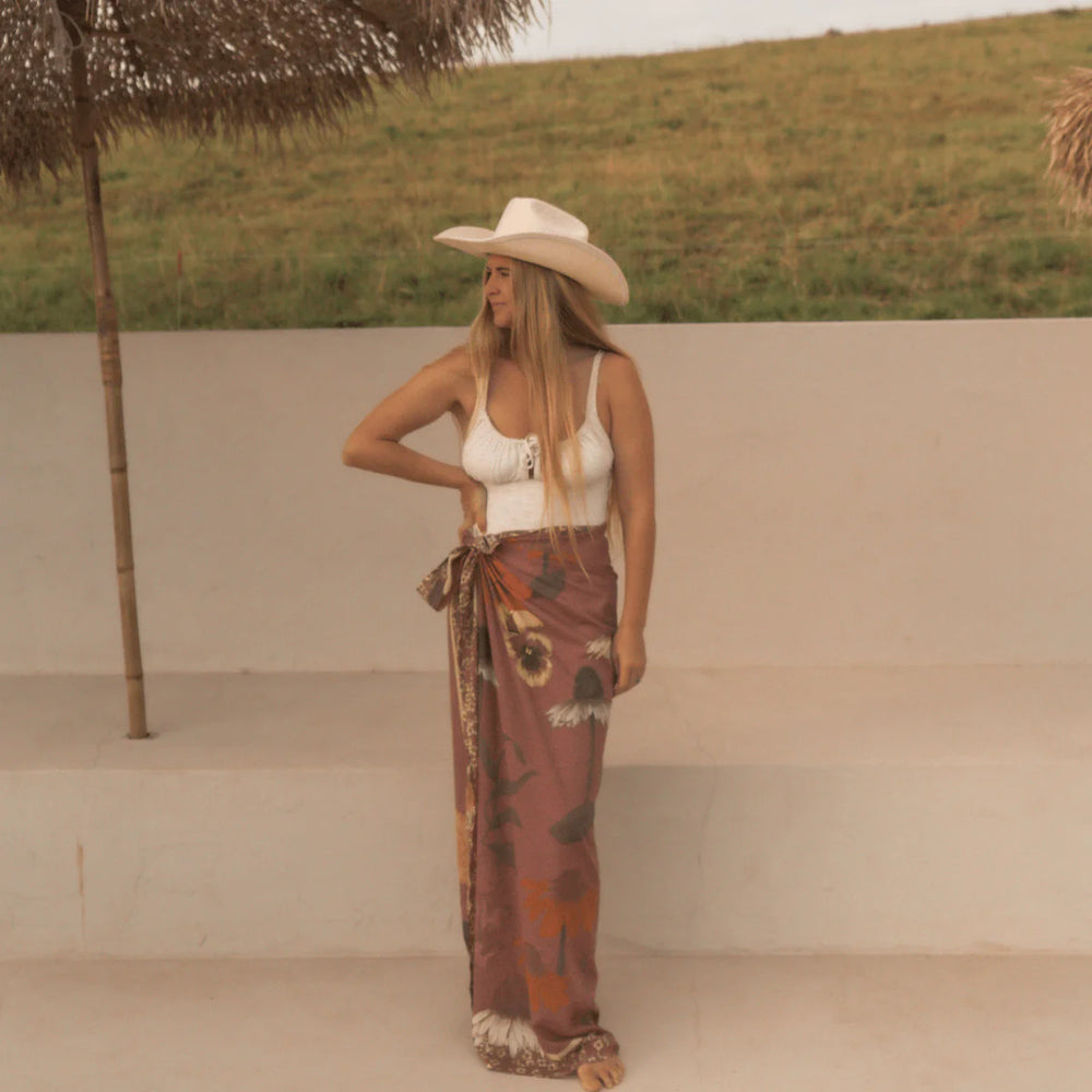 Wandering Folk - Glades Sarong in Cedar