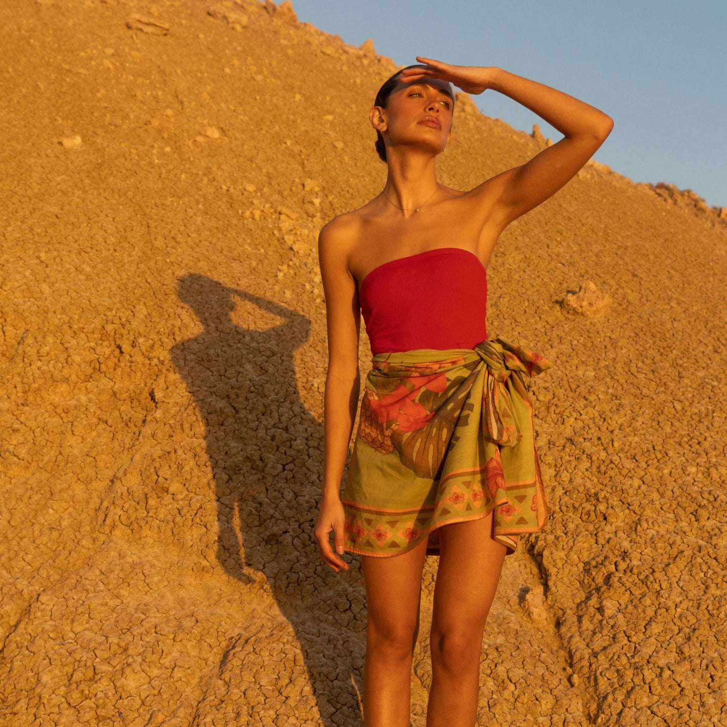 Wandering Folk - Cuban Sarong in Lime