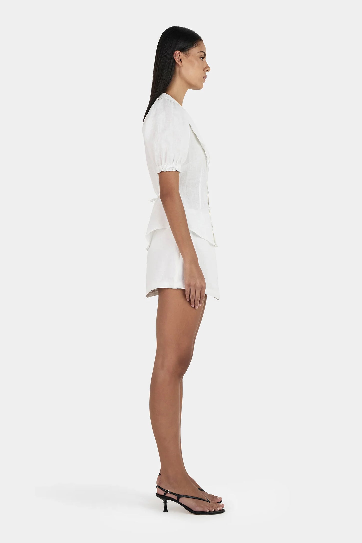 Ownley - Izzy Linen Shirt in White