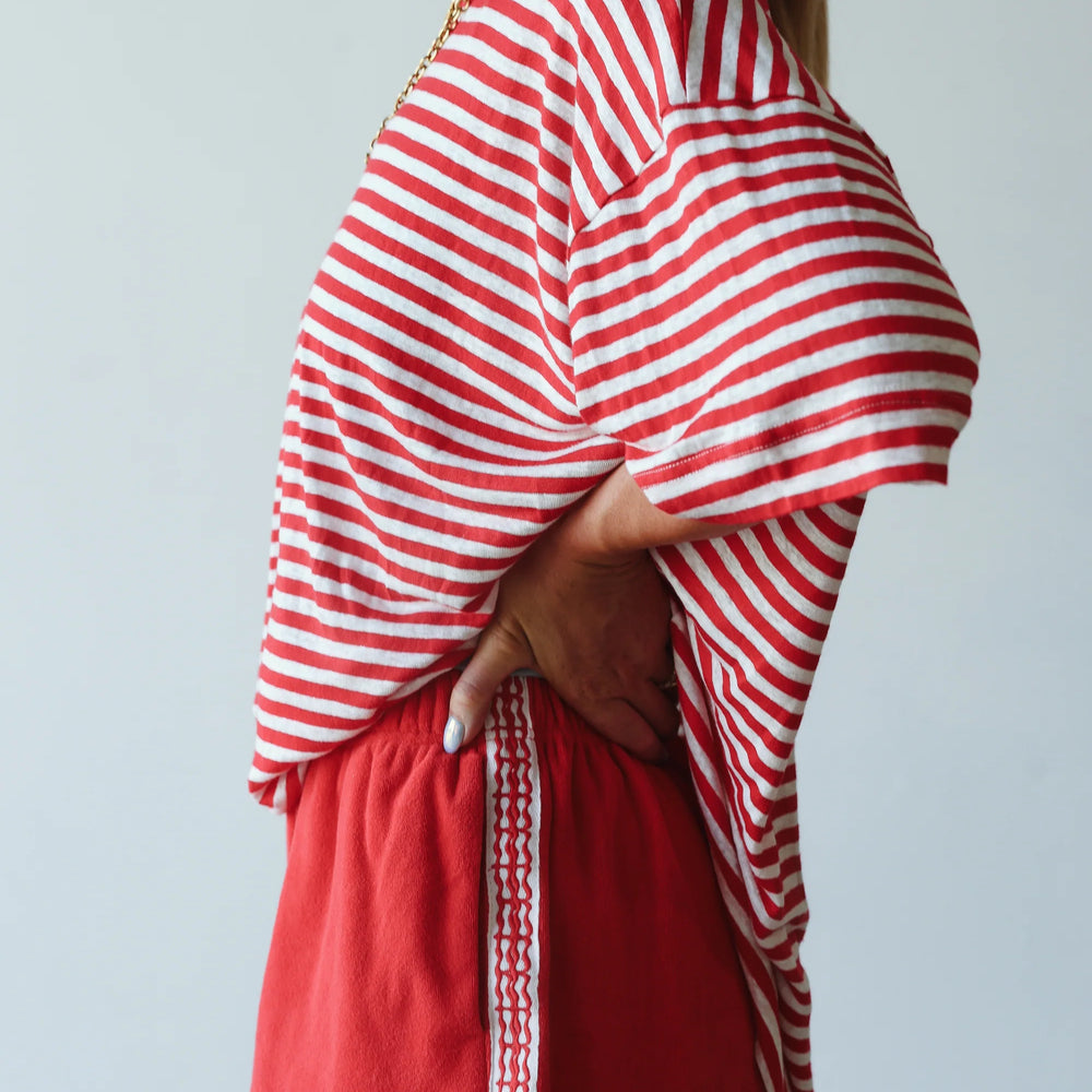 By Billie - Pool Bar Shorts in Red