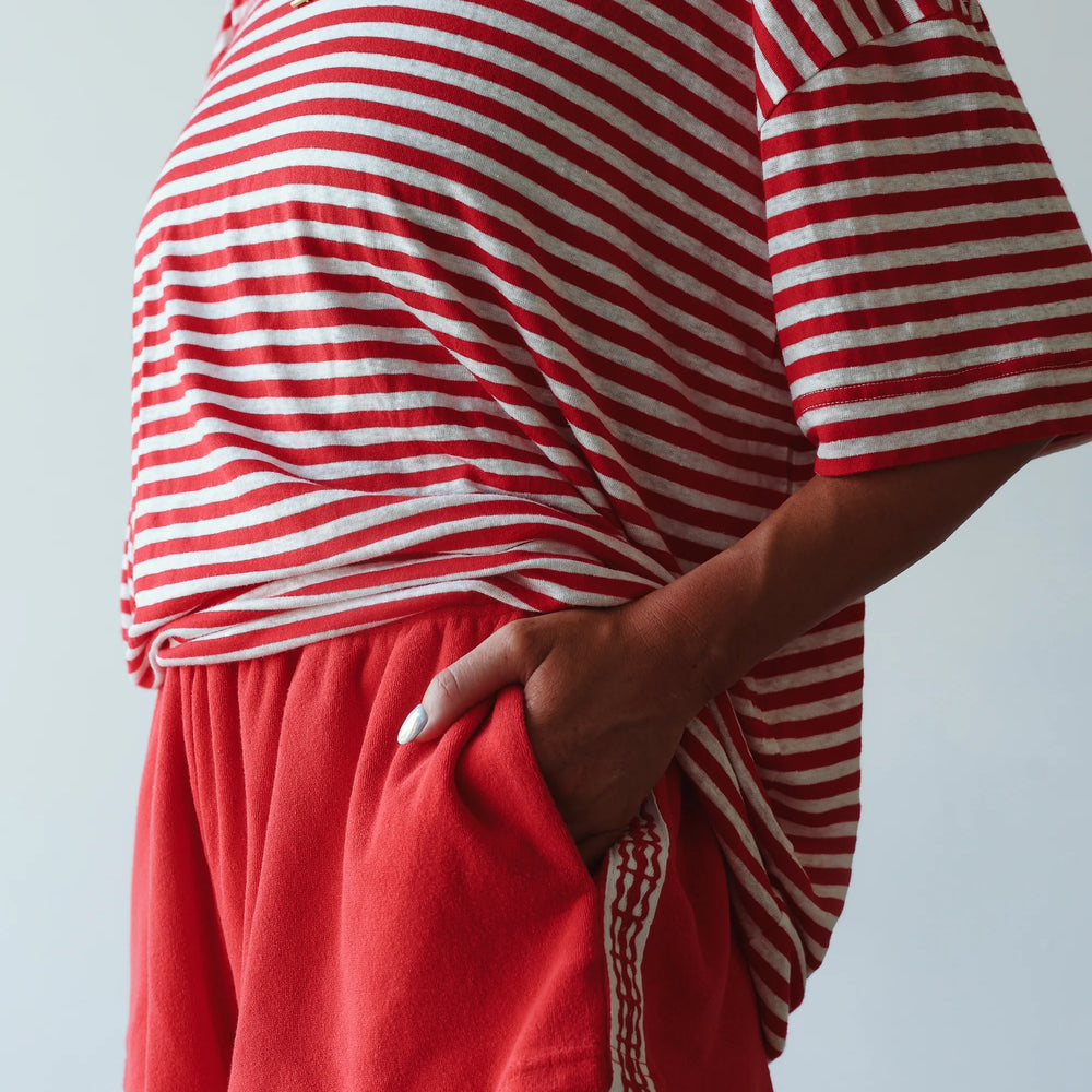 By Billie - Pool Bar Shorts in Red