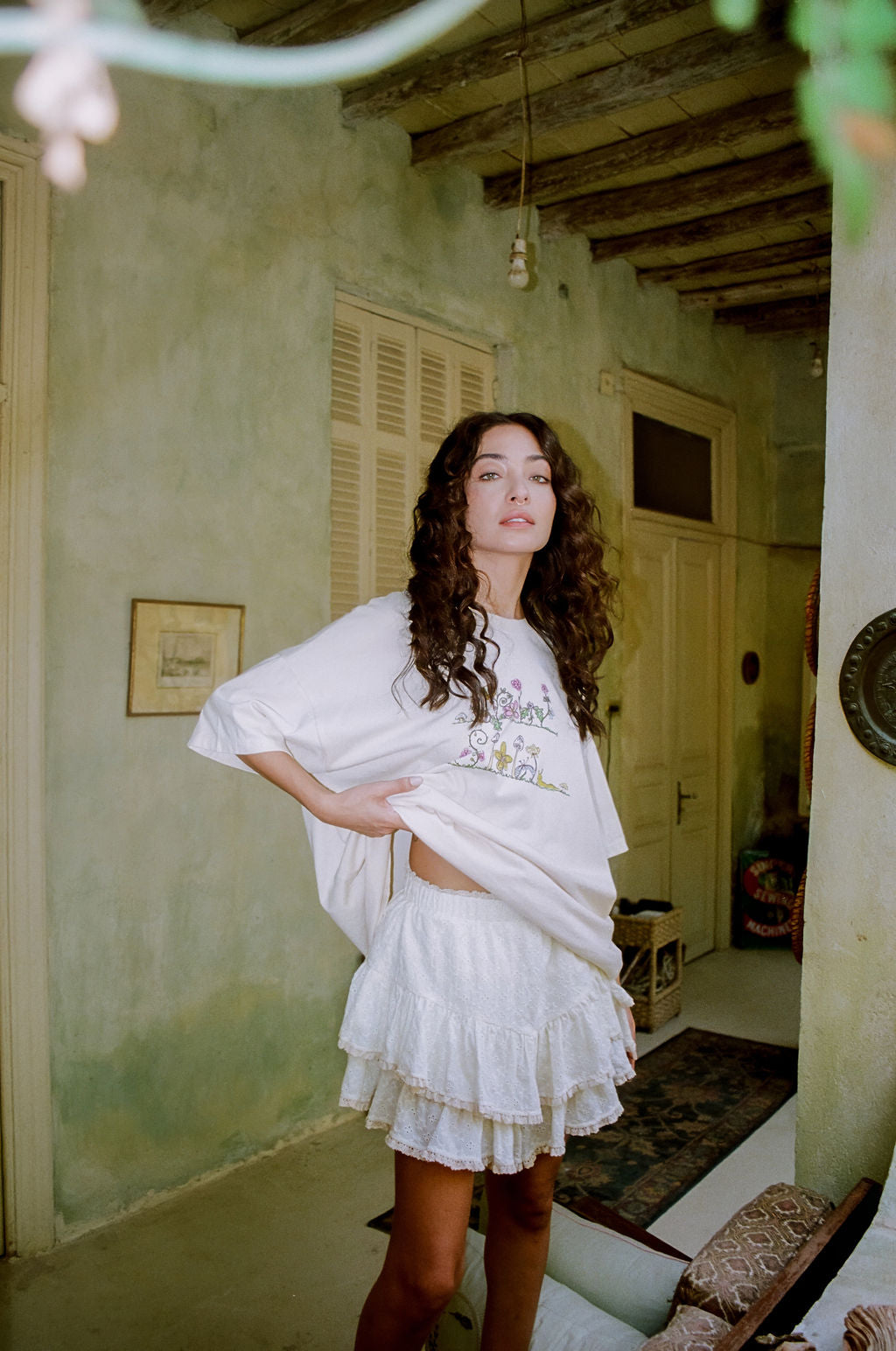 Kinga Csilla - Kaya Anglaise Frill Skort