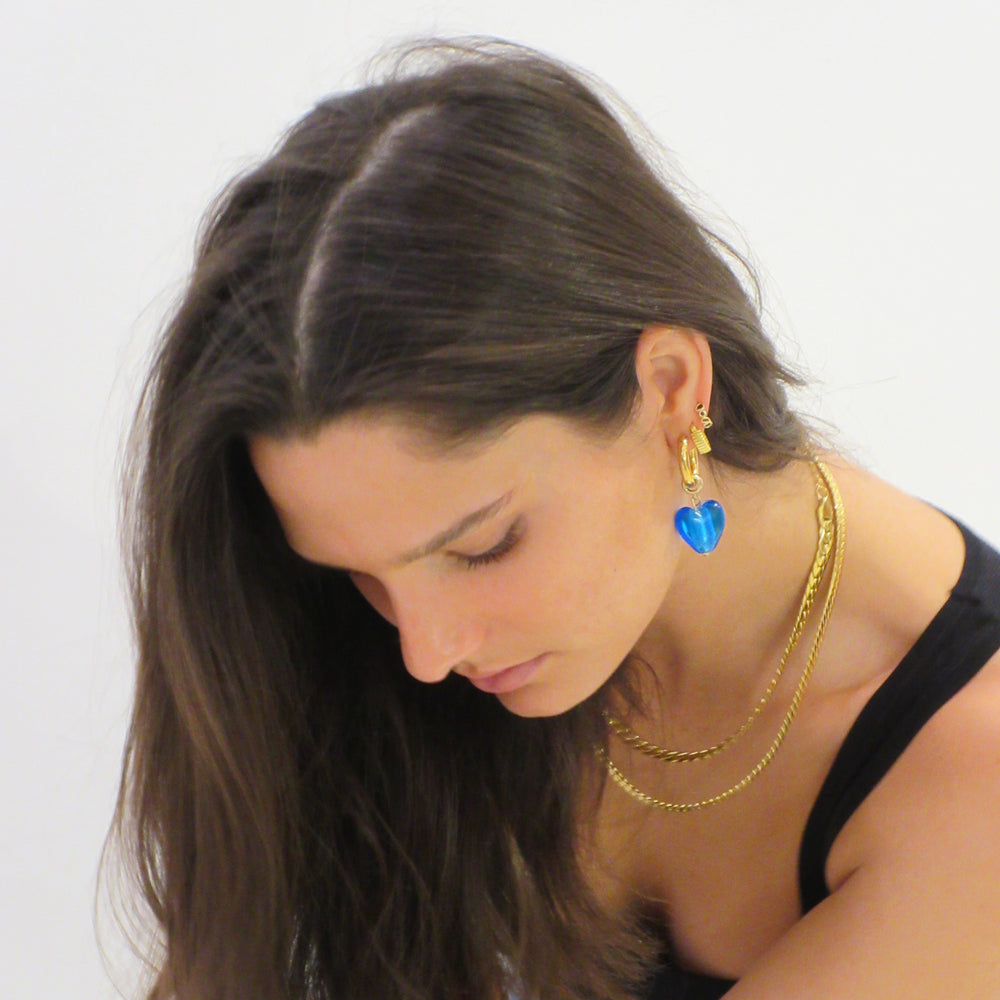 
                      
                        We Are Emte- Treasured Love Hoops in Cobalt
                      
                    