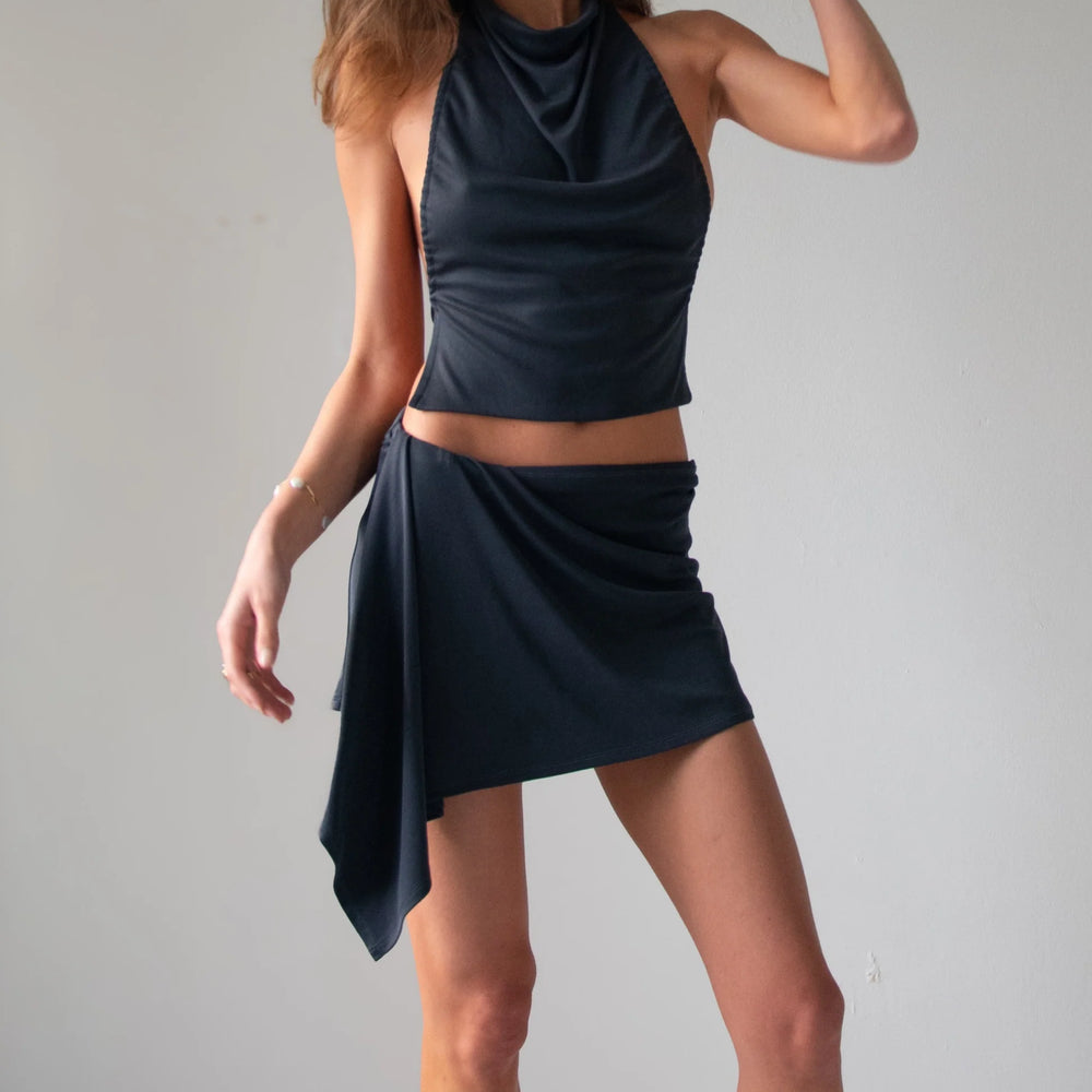 Saint Sebastian Studio - Asym Drape Skirt