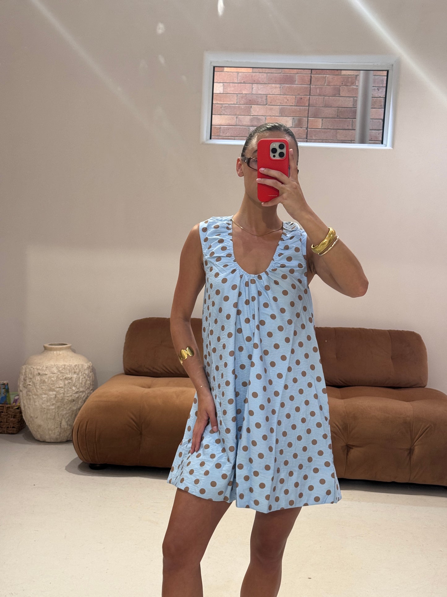 Emte - Poplin Dress in Polka