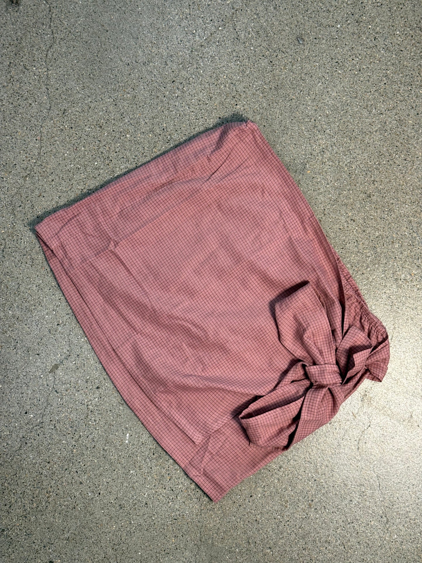 By Billie - Sarong Skirt in Pink Check