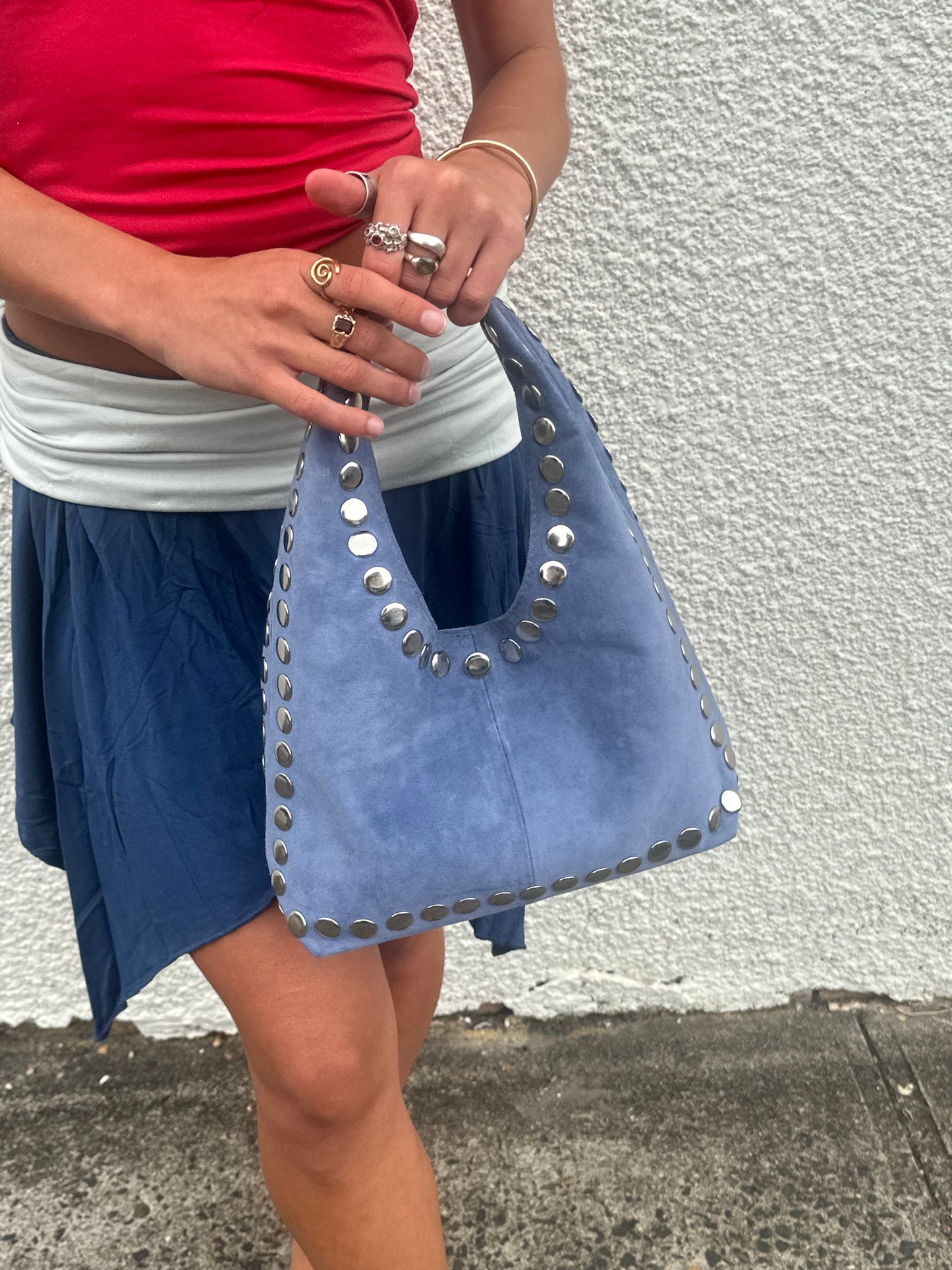 Sesa Studios - The Zeller in Denim Blue Suede