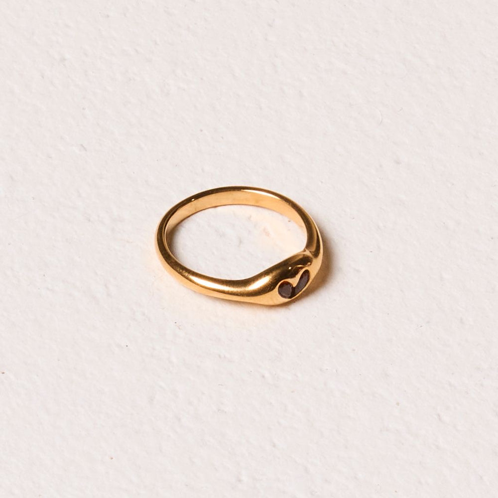 We are Emte - Mini Heart Ring in Gold Plated
