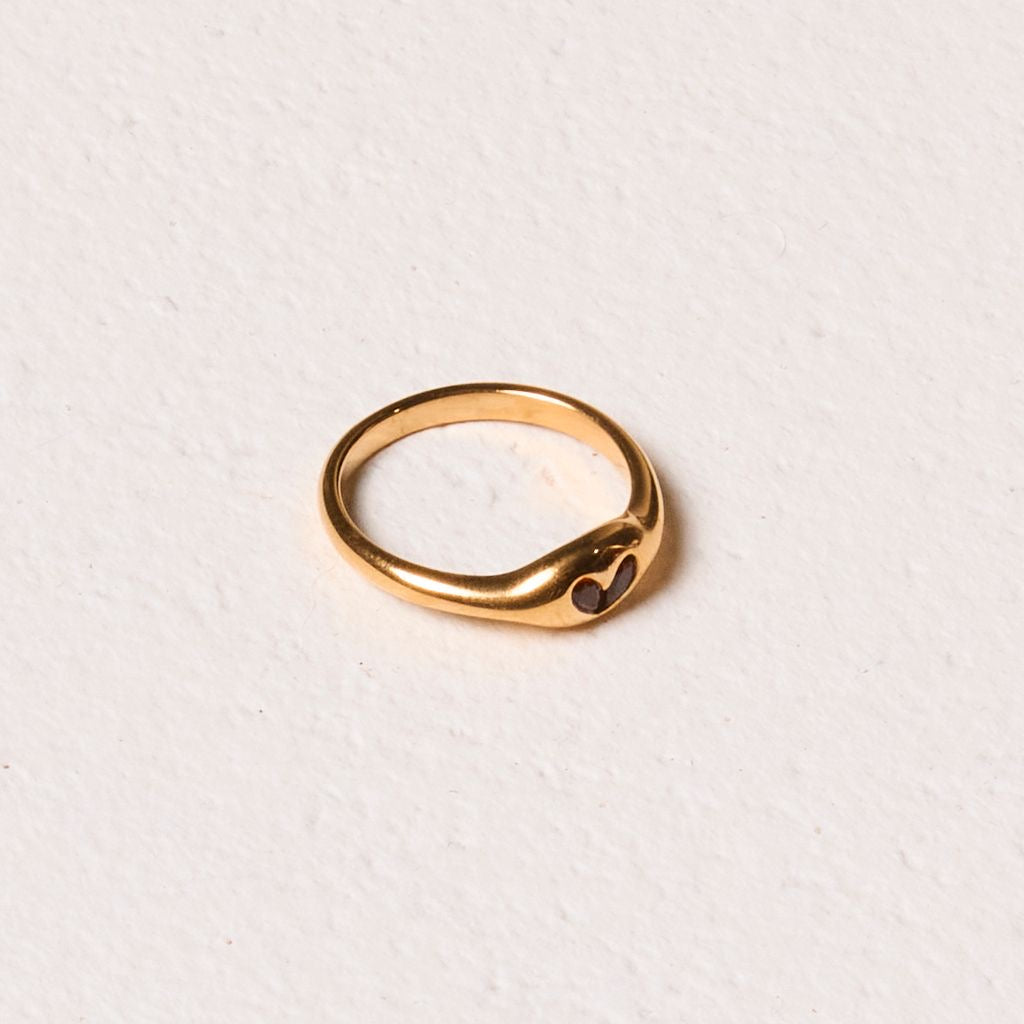 We are Emte - Mini Heart Ring in Gold Plated