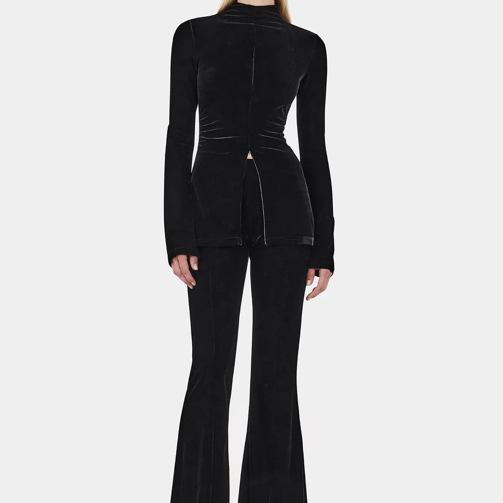 
                      
                        Hansen and Gretel - Iris Velvet Top in Black
                      
                    