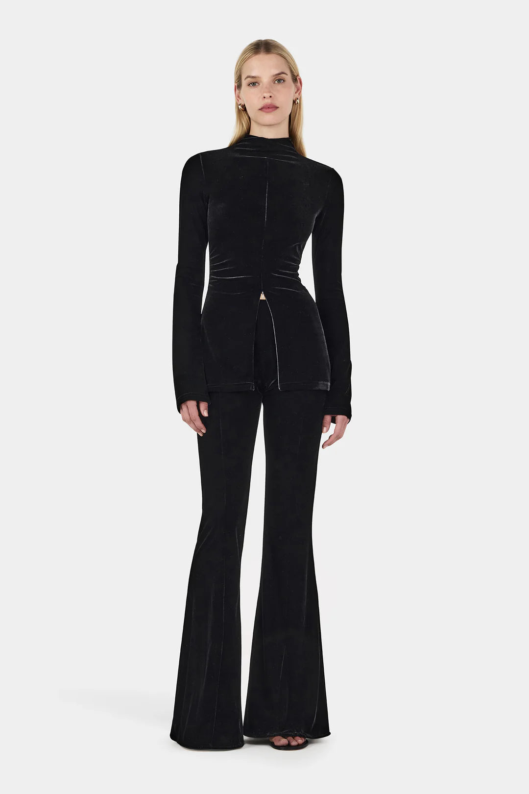 Hansen and Gretel - Iris Velvet Top in Black