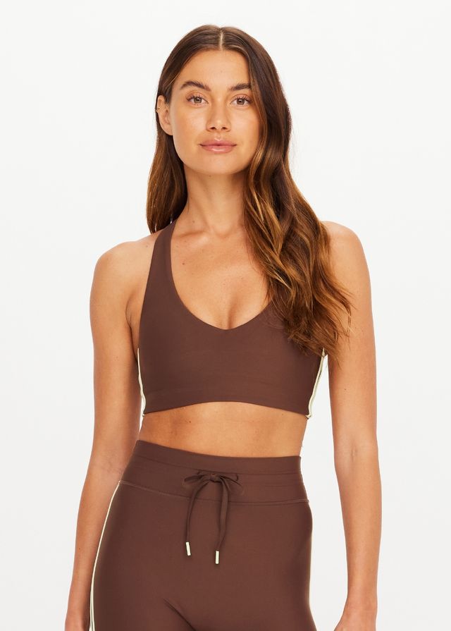 The Upside - Datonya Jetta Racerback Bra in Chocolate