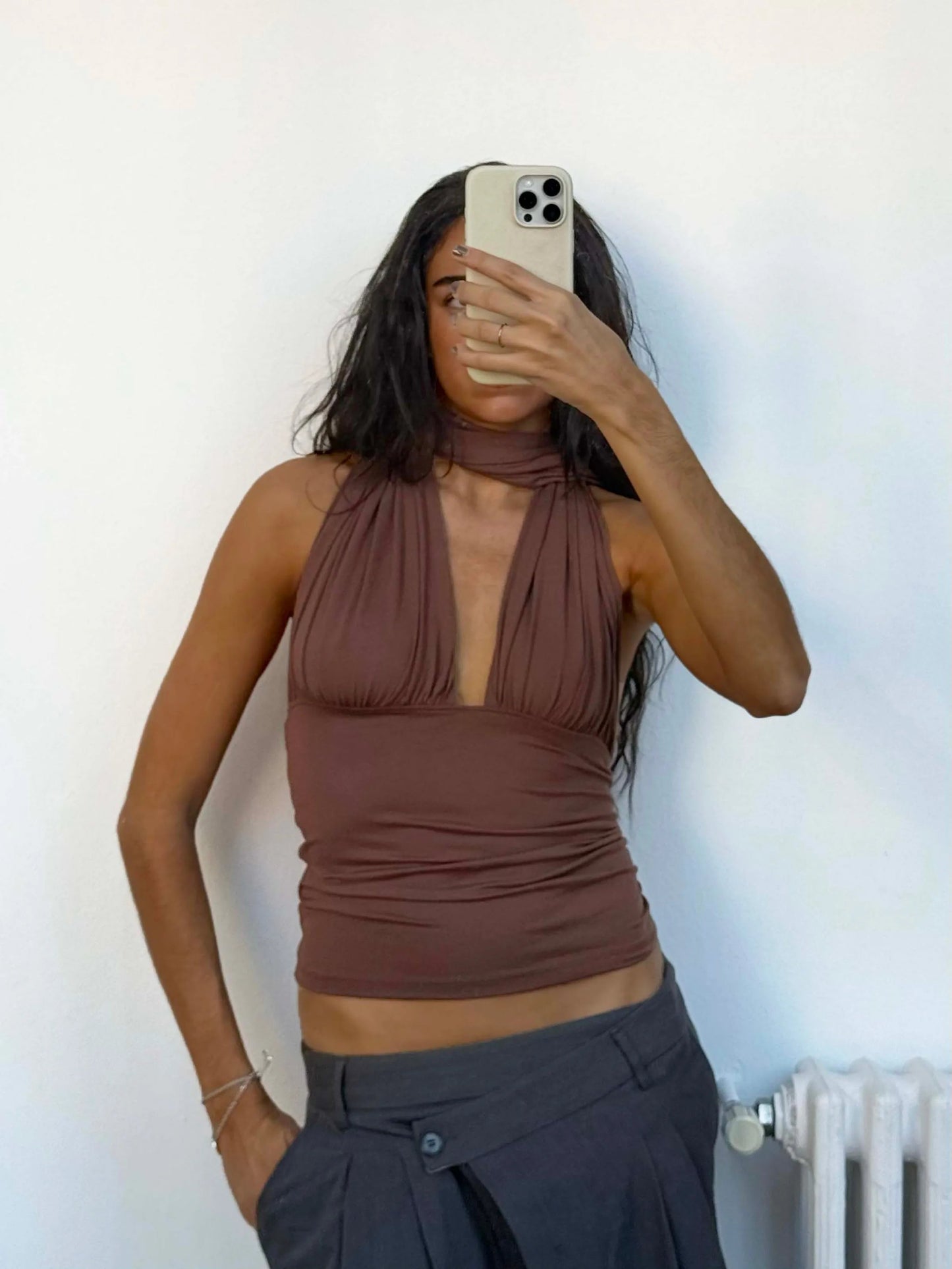 Susmies - Isabella Top in Brown